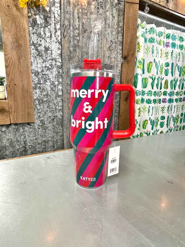 Merry & Bright Christmas Tumblers