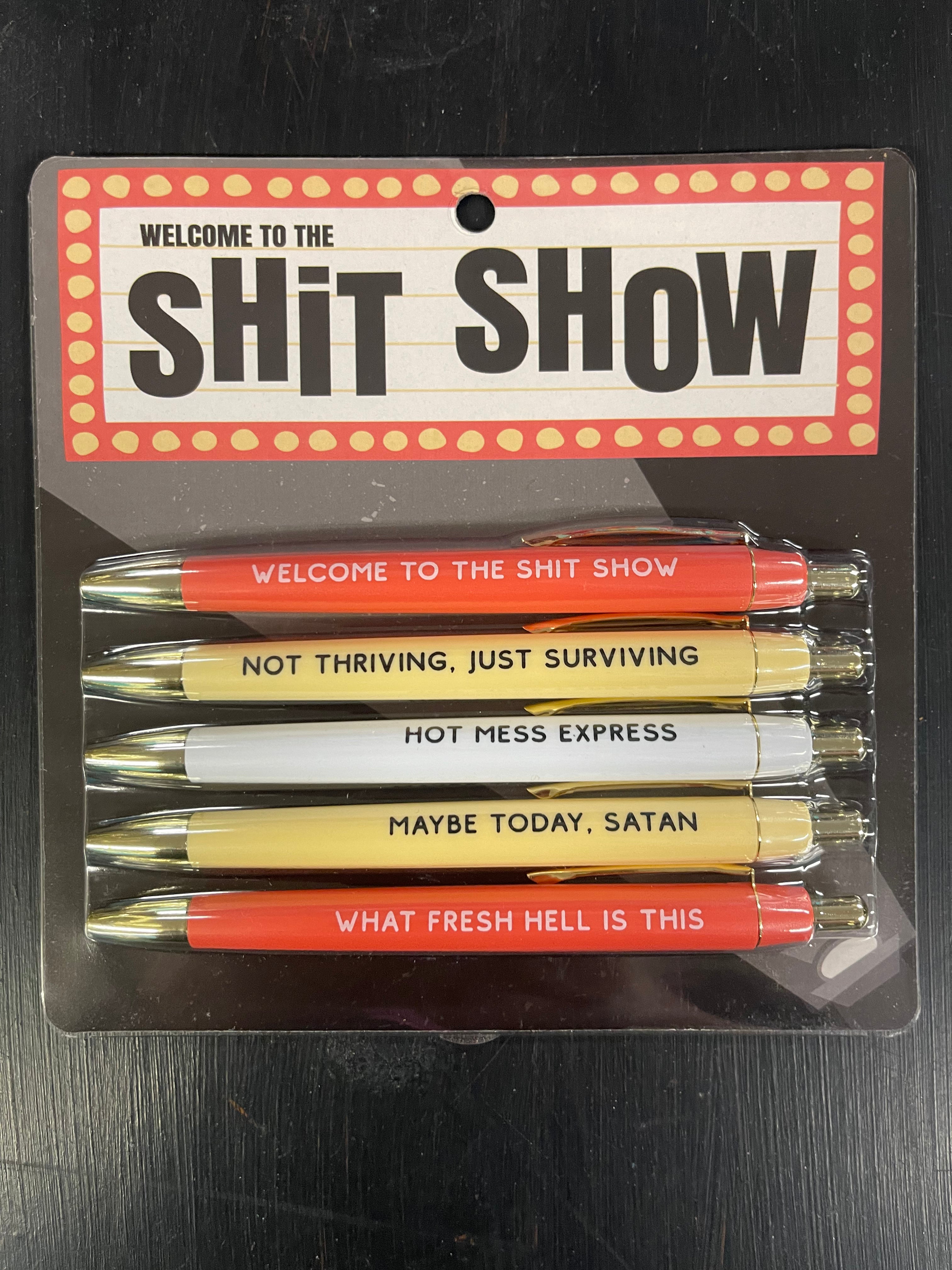 Welcome To The Shit Show Pen Set (funny) – Rockin A Design TX