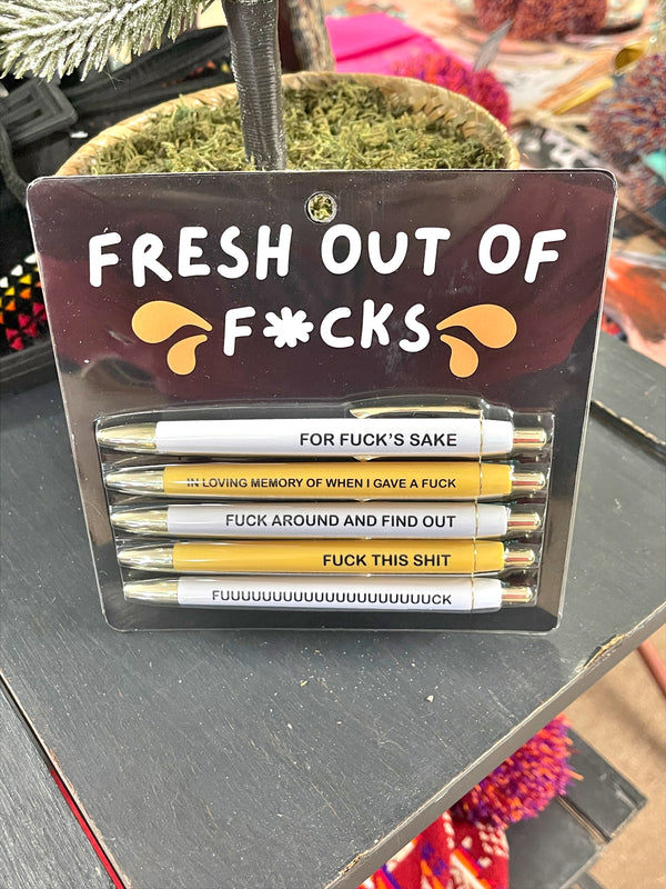 Fresh out of F*cks Pen set