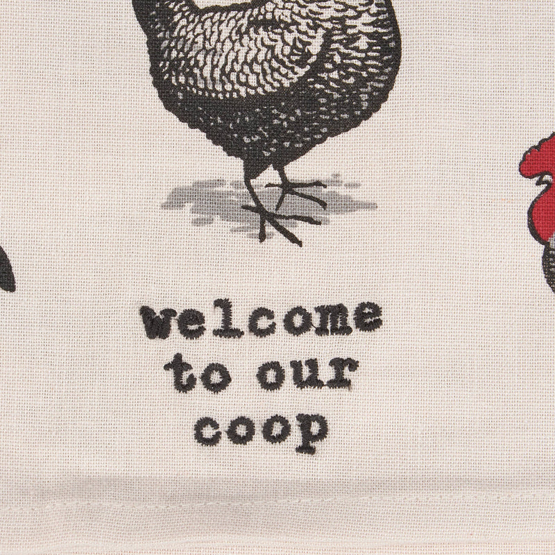 Welcome To Our Coop Kitchen Towel