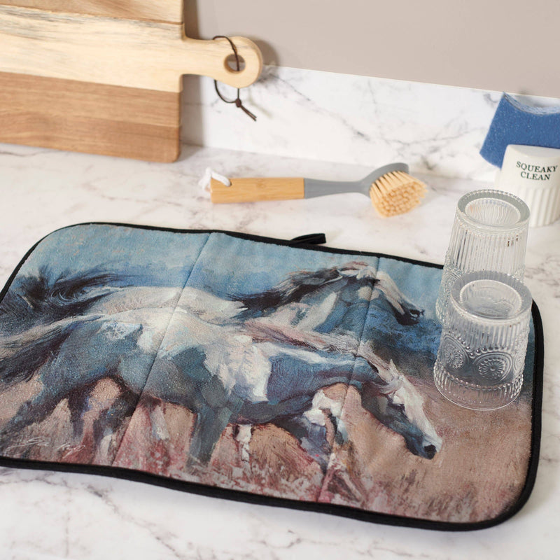 Wild Horses Drying Mat