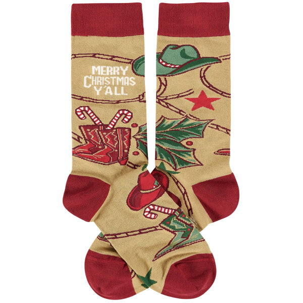 Merry Christmas Y'all Socks