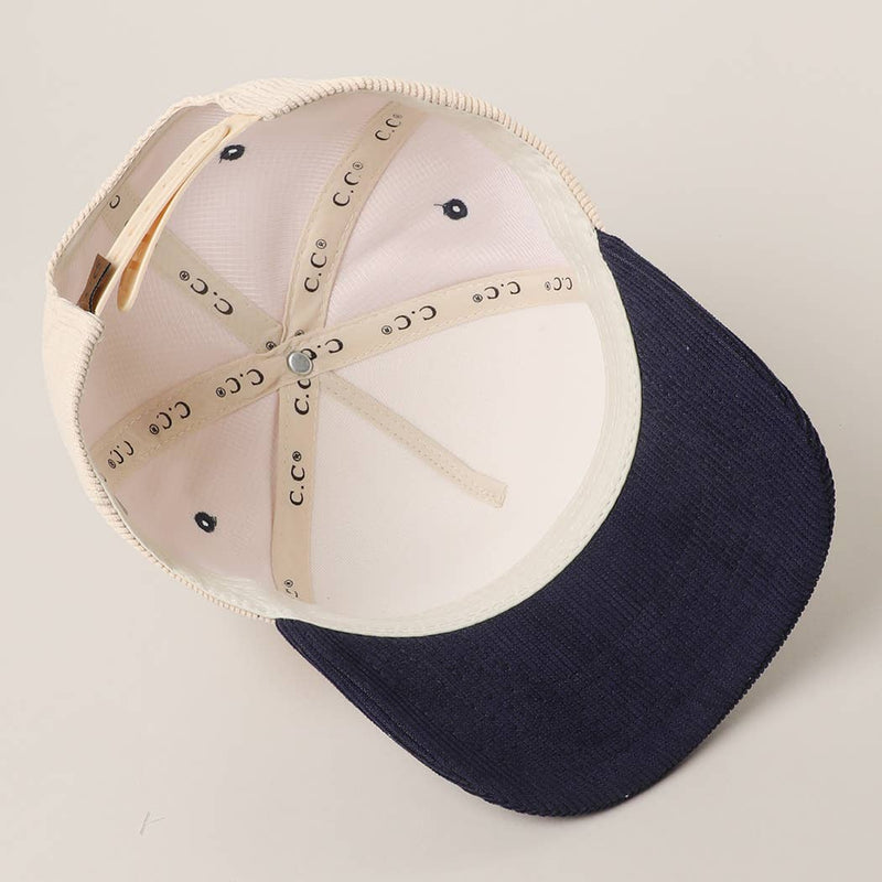 MAKIN' COWBOYS CRY Corduroy Trucker Hat: BROWN / One Size