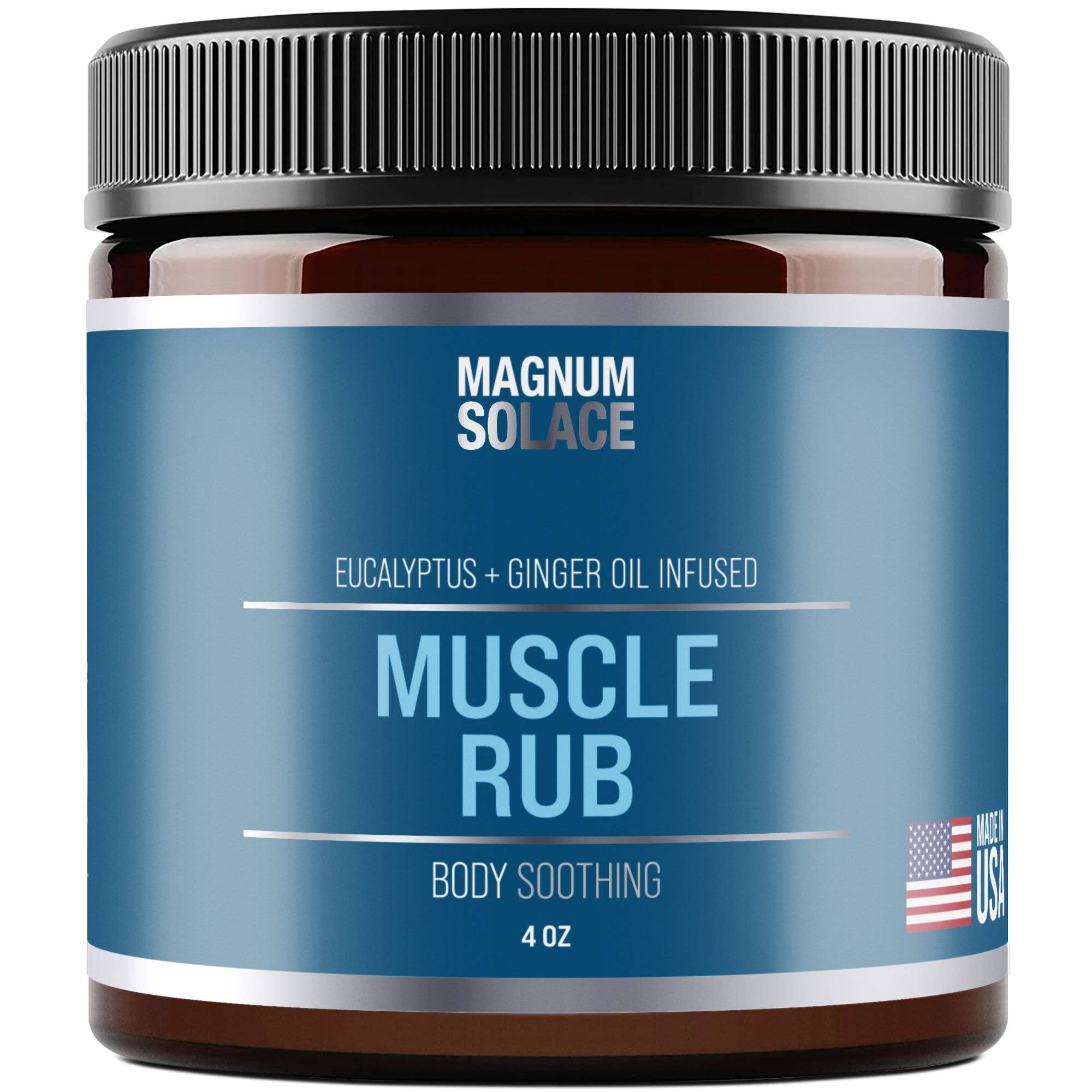 Natural Muscle Rub for Soreness, Joint Pain Relief: 4 oz Jar – Rockin A ...