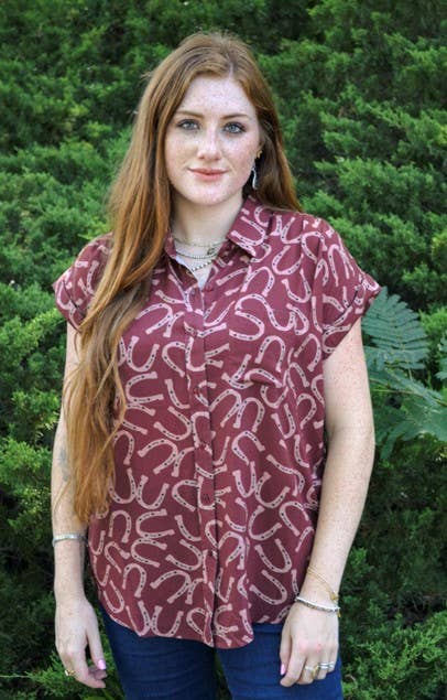 Cotton & Rye Horseshoe Honey blouse