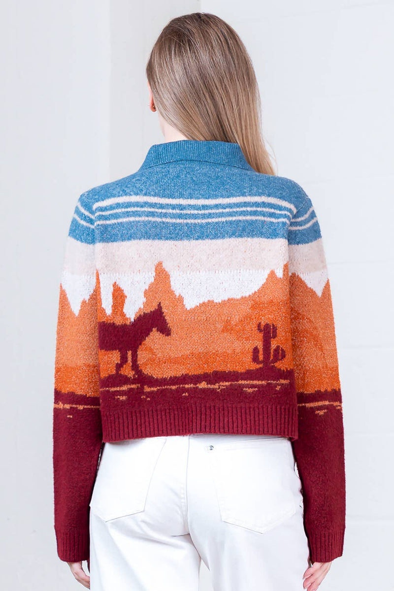 LONG SLEEVE SWEATER CARDIGAN