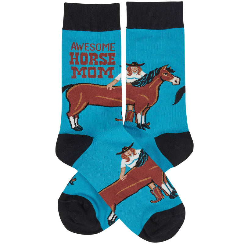 Awesome Horse Mom Socks