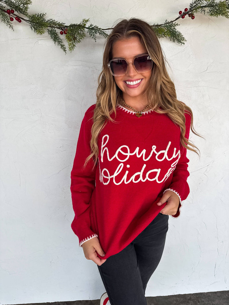 HOWDY HOLIDAYS SWEATER