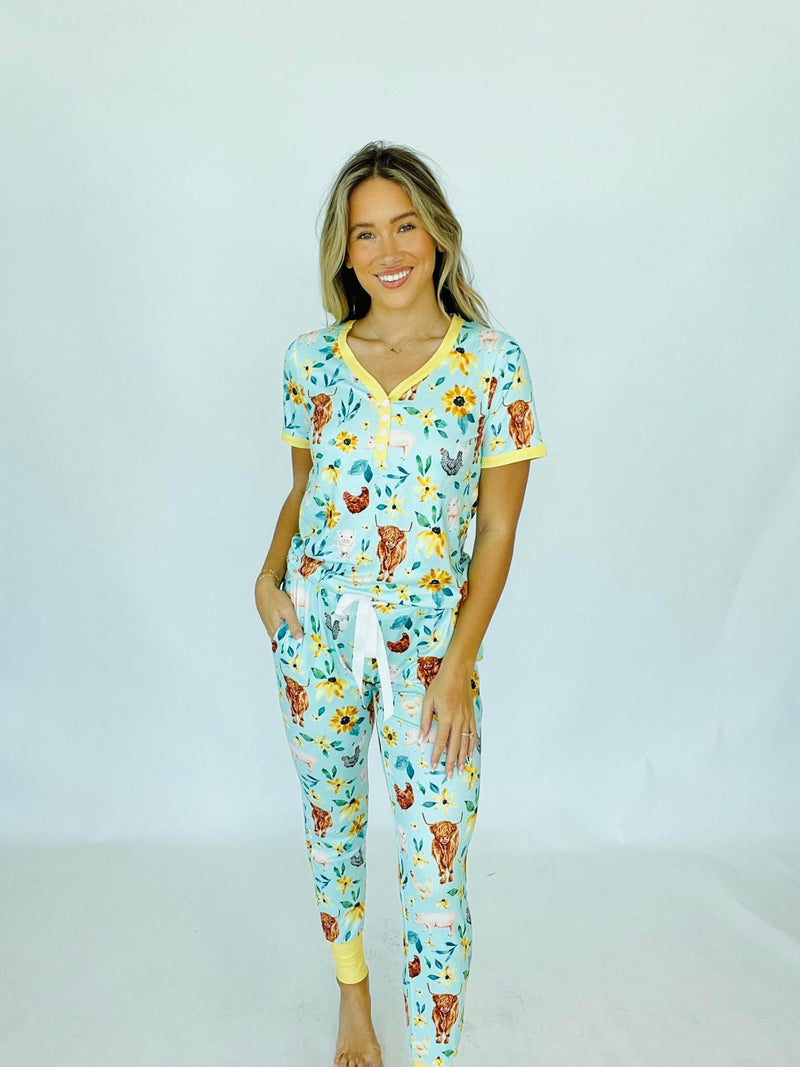 Shirley & Stone Farm Life pajamas set
