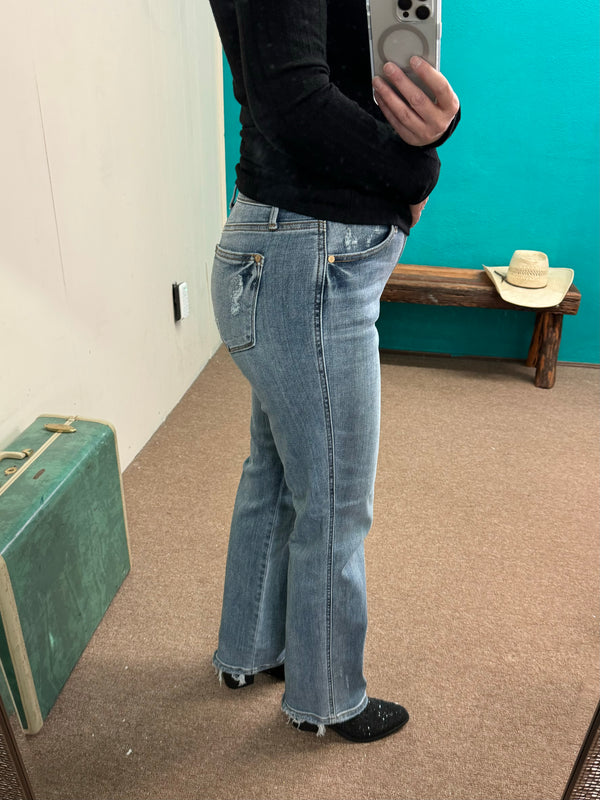 Judy Blue mid rise cell phone pocket dad Jeans
