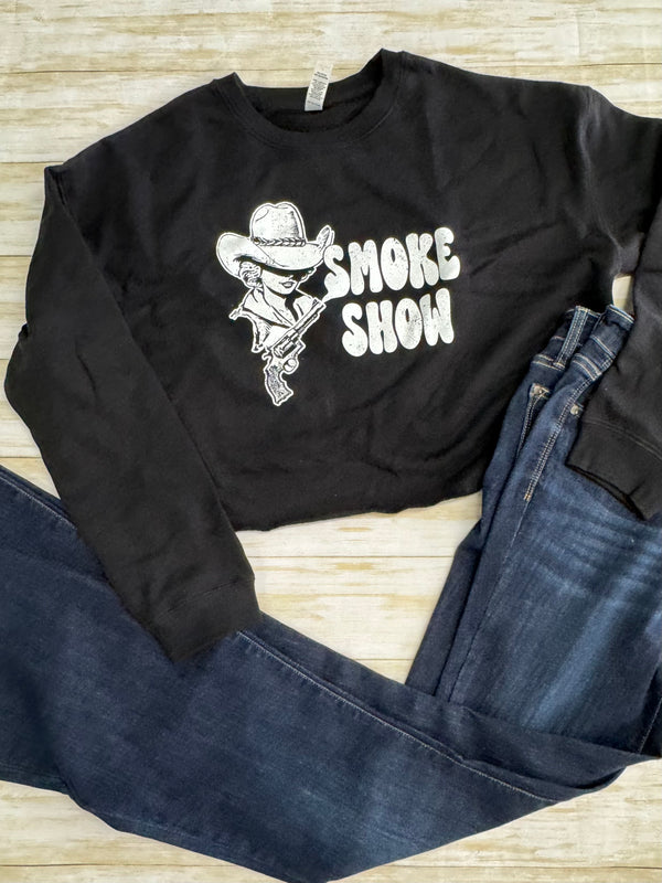 Smoke Show crop sweatshirt