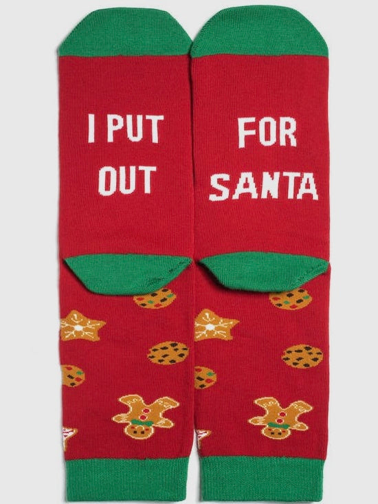 I Put Out For Santa socks