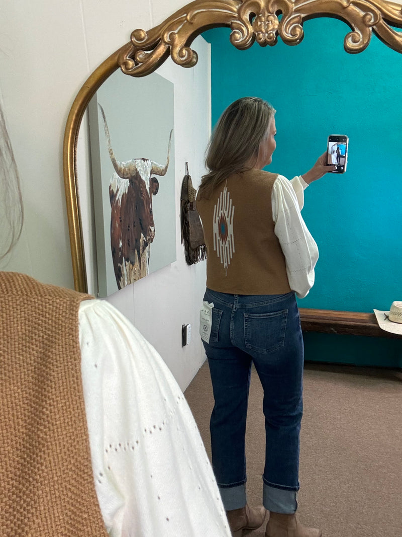 The Chimayo embroidered Vest (one size)