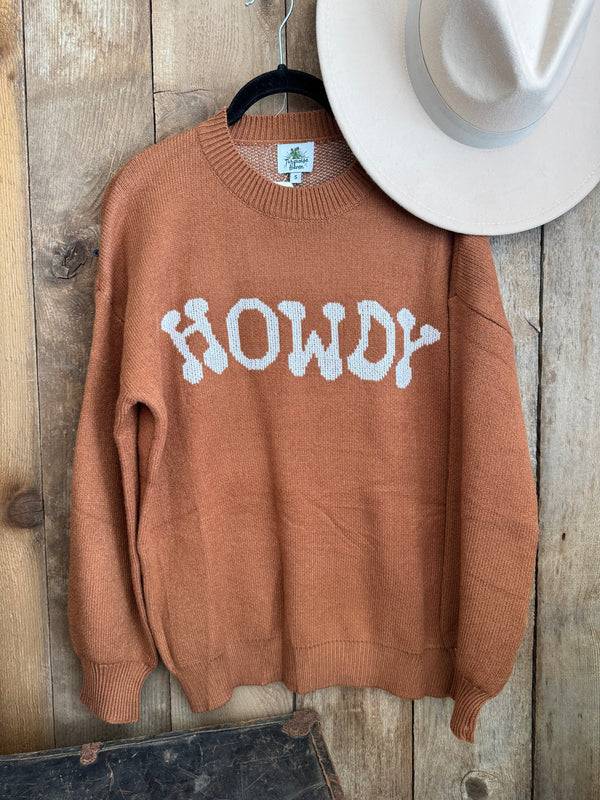 Brown Howdy Sweater