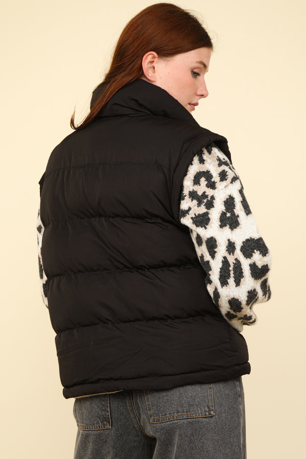 Black Puffer vest