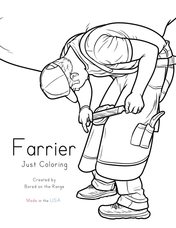 Farrier Just Coloring