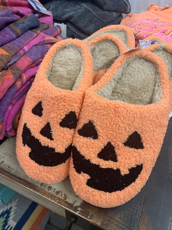 Women’s Jack o lantern Halloween slippers