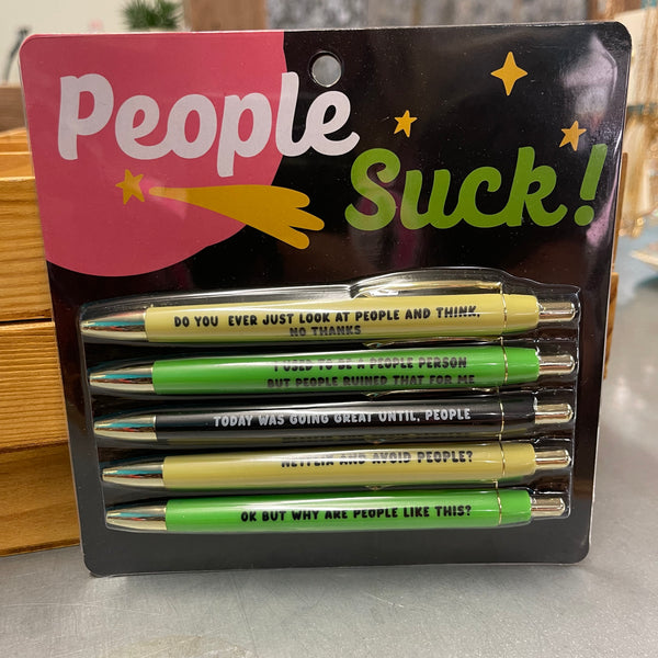 People Suck Pen Set – Rockin A Design TX