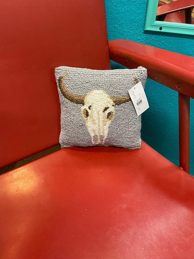 Cow Skull Hook Pillow