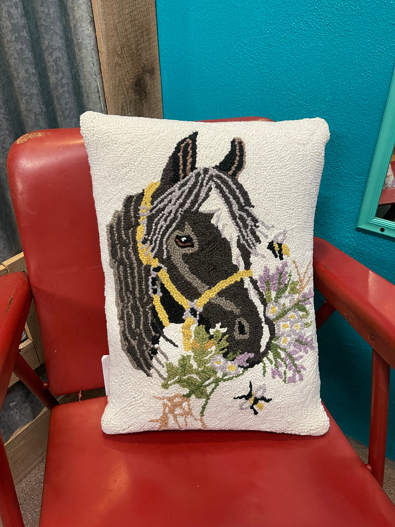 Yellow Bridle Horse Hook Pillow