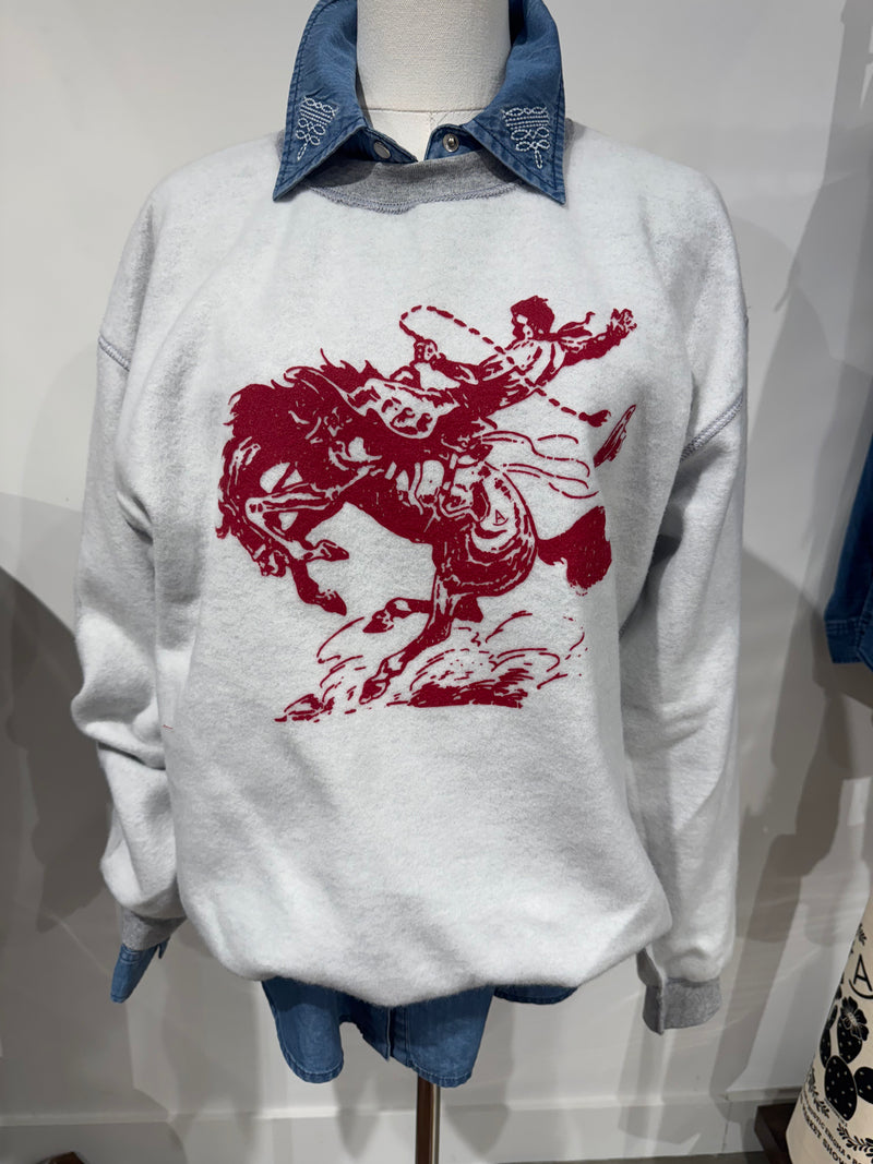 Roughstock Red Bronc sweatshirt