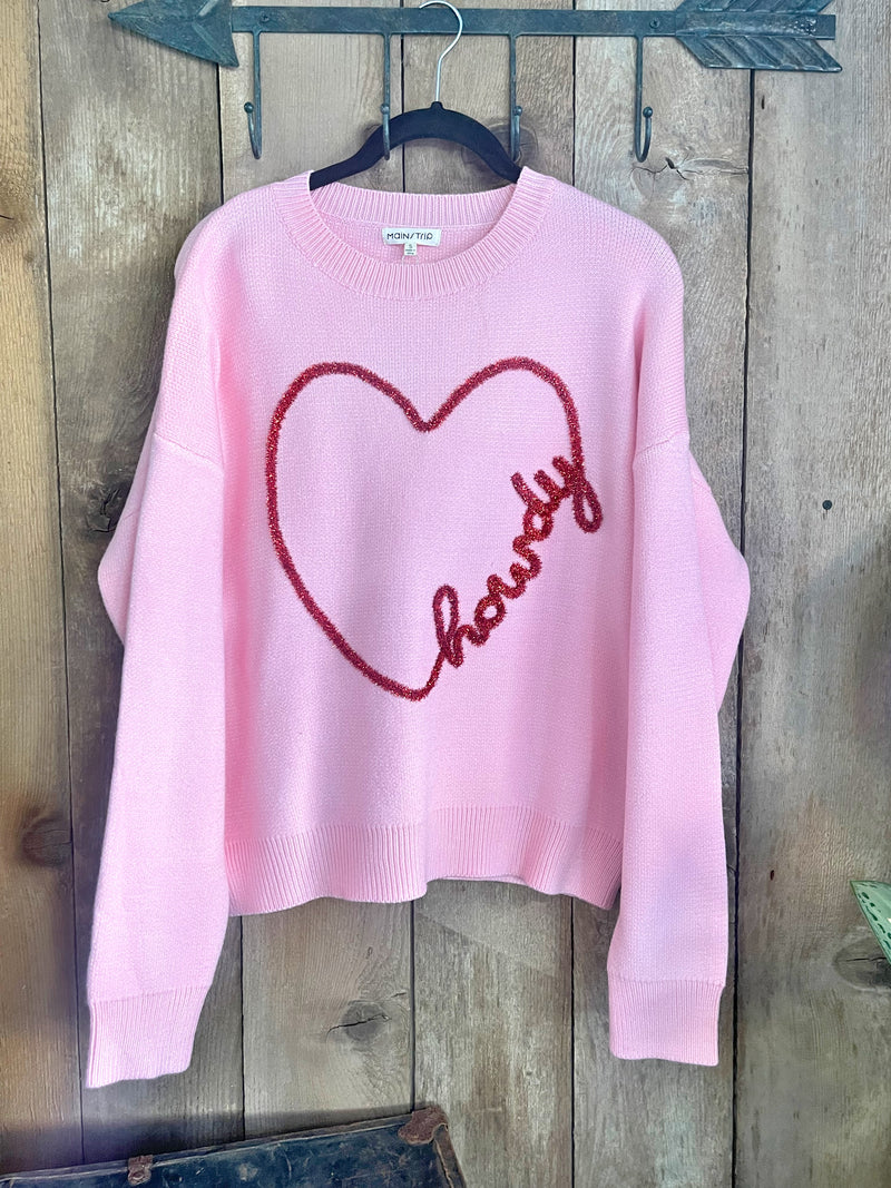 Pink Howdy Sweater