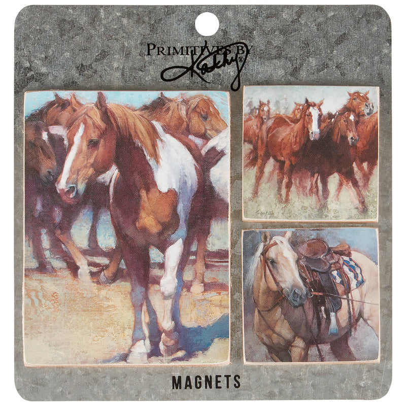 Western Horse Magnet Set