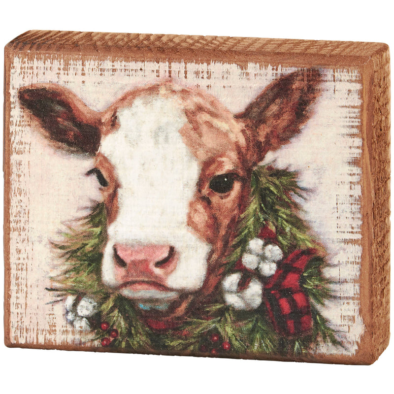 Merry Brown Calf Block Sign