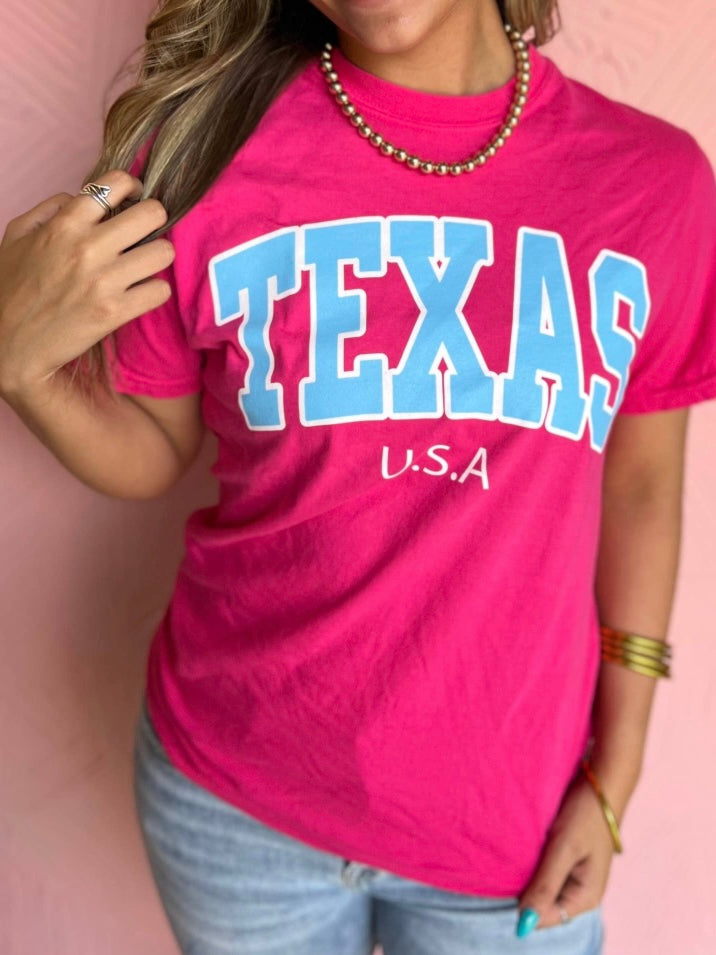 Texas Heliconia Pink Tee